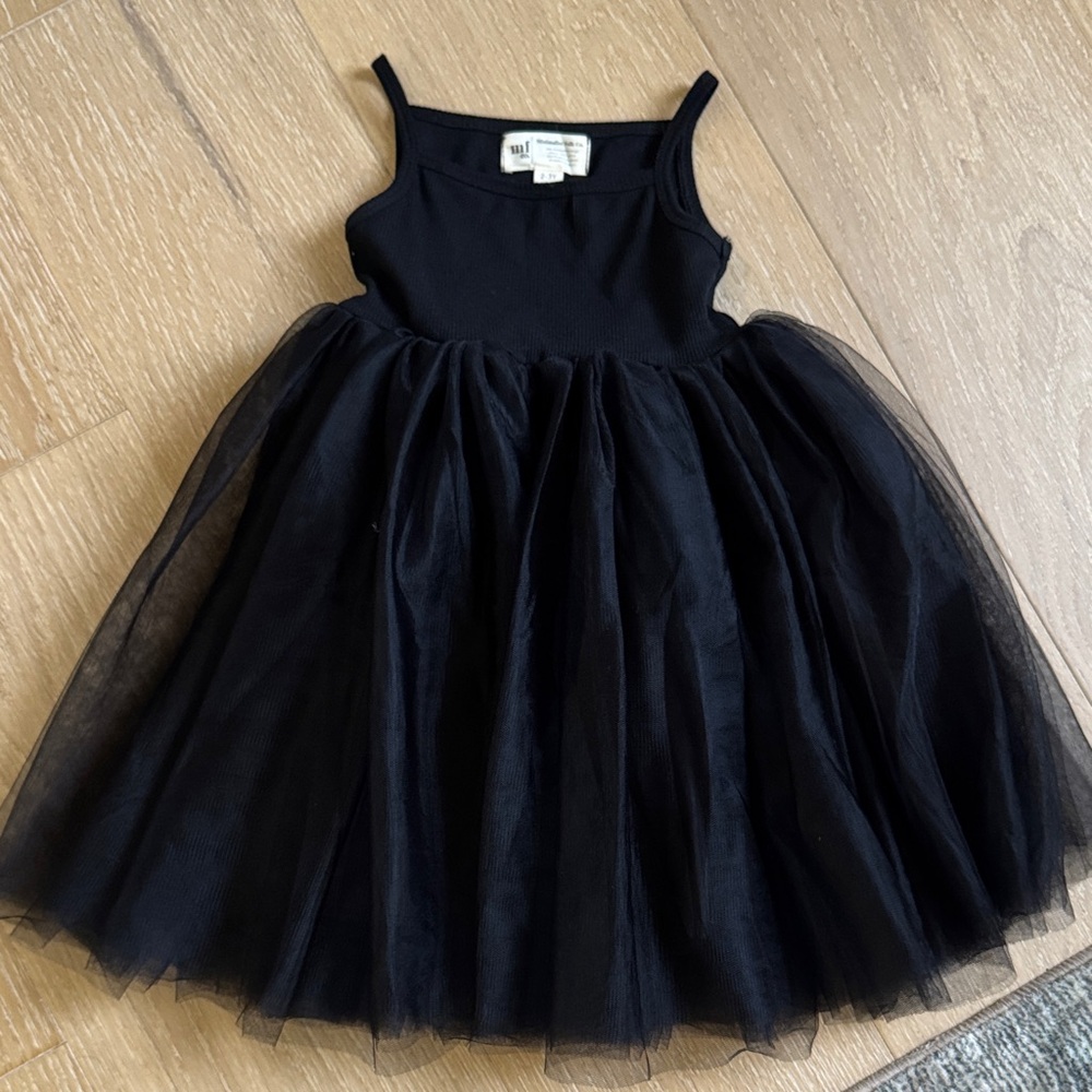 Minimalist Folk Co Black Tulle Dress